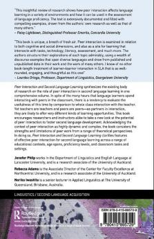 Peer Interaction and Second Language Learning