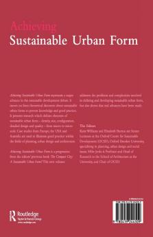 Achieving Sustainable Urban Form