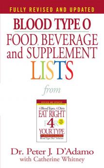 Blood Type O Food Beverage and Supplement Lists