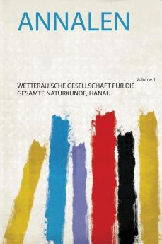 Annalen Volume 1