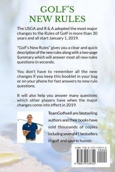 Golf's New Rules: A Handy Fast Reference Effective 2019