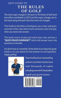 Fast Guide to the RULES OF GOLF: Fast Guide to Golf Rules 6 x 9 inch Hardback