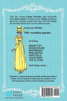 Emma Wordoku: Jane Austen Themed Wordoku Puzzles (Forever Classic Press Jane Austen Puzzle Books)