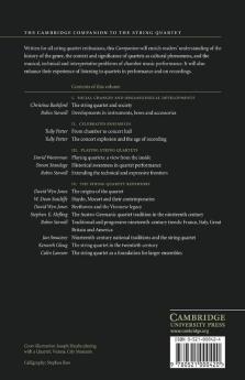 The Cambridge Companion to the String Quartet
