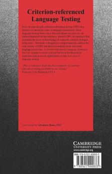 Criterion-Referenced Language Testing