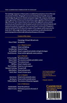 The Cambridge Companion to Mozart
