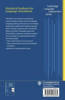 Statistical Analyses for Language Assessment