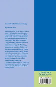 Community Rehabilitation in Neurology