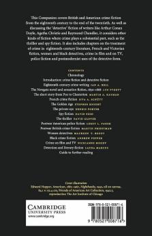 The Cambridge Companion to Crime Fiction