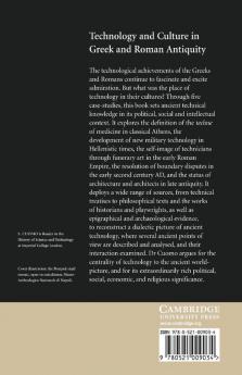 Technology and Culture in Greek and Roman Antiquity