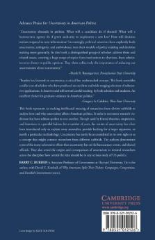 Uncertainty in American Politics