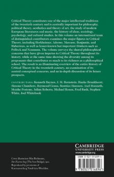 The Cambridge Companion to Critical Theory
