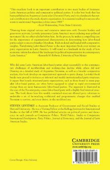 Transforming Labor-Based Parties in Latin America