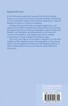 On the Independence of Matthew and Mark