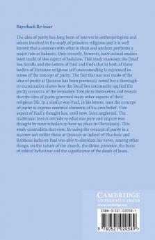 The Concept of Purity at Qumran and in the Letters of Paul