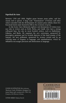 The Evolution of English Prose 1700 1800