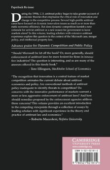 Dynamic Competition and Public Policy