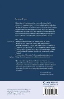 The Power of the Passive Self in English Literature 1640 1770