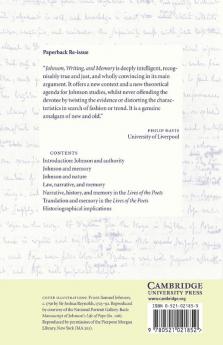 Johnson Writing and Memory