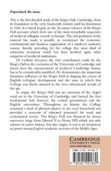 The King's Hall Within the University of Cambridge in the Later Middle Ages