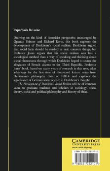 The Development of Durkheim's Social Realism