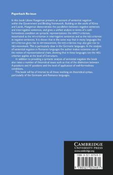 The Syntax of Negation