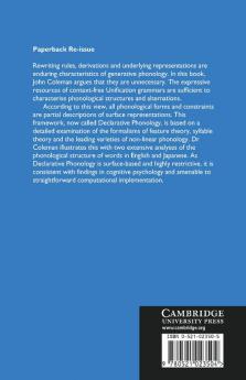 Phonological Representations