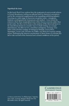 Gender Rhetoric and Print Culture in French Renaissance Writing