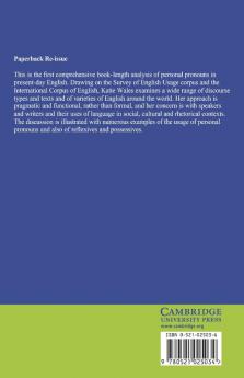Personal Pronouns in Present-Day English