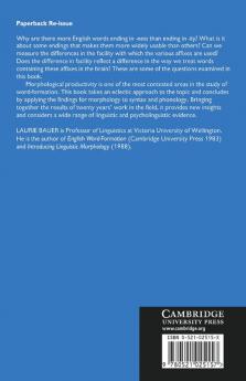 Morphological Productivity
