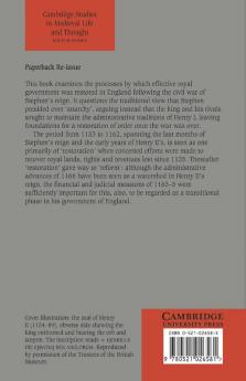 Restoration and Reform 1153 1165