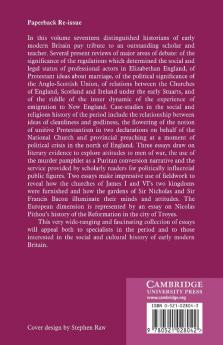 Religion Culture and Society in Early Modern Britain