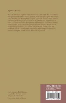 Hugo Wolf and the Wagnerian Inheritance