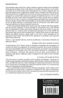 General Principles of Law as Applied by International Courts and Tribunals
