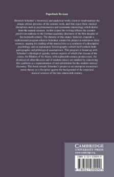 Schenker's Argument and the Claims of Music Theory