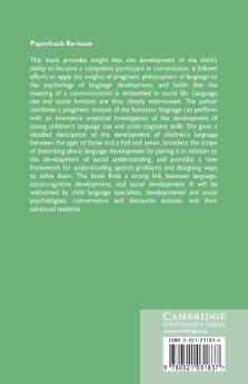 Conversational Competence and Social Development