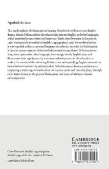 Language and Stage in Medieval and Renaissance England