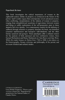 Women and Property in the Eighteenth-Century English Novel