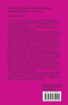 The Fee Tail and the Common Recovery in Medieval England