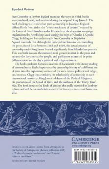 Press Censorship in Jacobean England