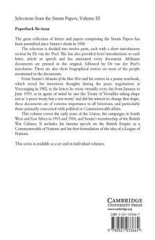 Selections from the Smuts Papers