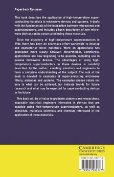 Passive Microwave Device Applications of High-Temperature Superconductors