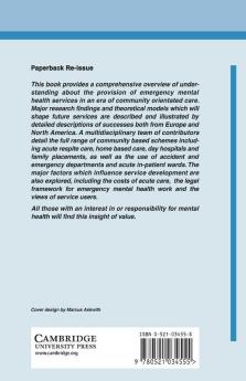 Emergency Mental Health Services in the Community