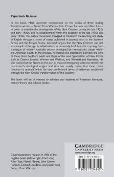 The Cultural Politics of the New Criticism
