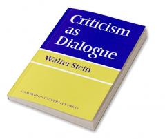Criticism as Dialogue