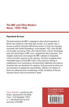 The BBC and Ultra-Modern Music 1922 1936