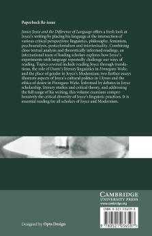 James Joyce and the Difference of Language