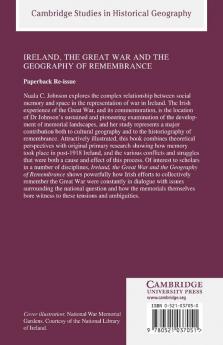 Ireland the Great War and the Geography of Remembrance