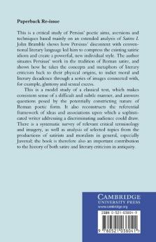 Persius and the Programmatic Satire