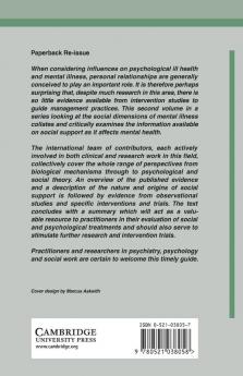 Social Support and Psychiatric Disorder
